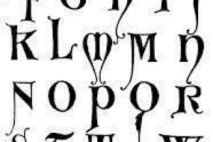 Hoe gotische lettertypen te tekenen - tekeningen en voorbeelden