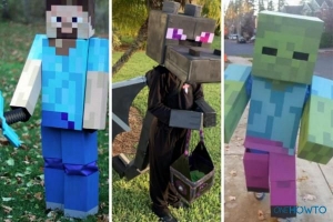 Hoe maak je een minecraft-kostuum - steve, creeper en meer!