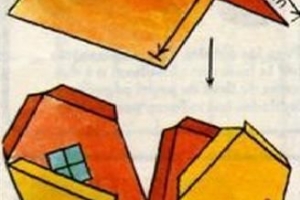Stap voor stap een papieren huis 3d maken