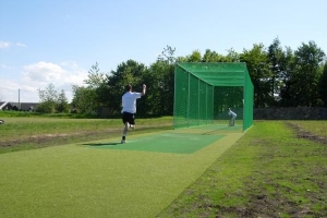 Thuis cricket oefenen