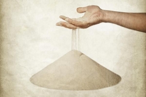 Wat gebeurt er als kinetisch zand nat wordt?